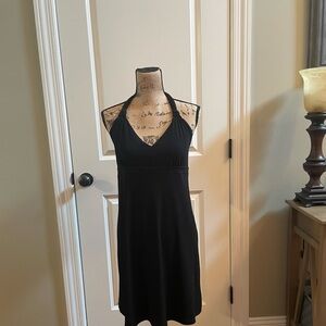 Apostrophe Classic Black Halter Dress